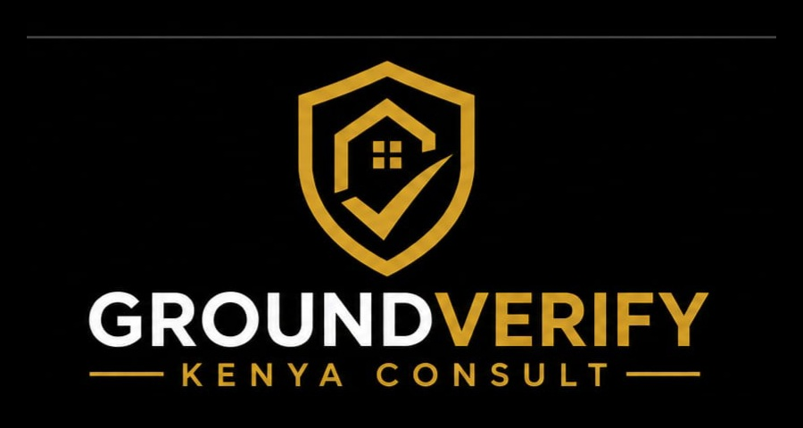 GroundVerify Kenya Consult stacked logo with the tagline On Ground, On Your Side